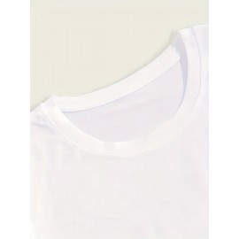 Silly Goose Print, Men's Graphic Design Crew Neck T-shirt, Casual Comfy Tees Tshirts For Summer, Men's Clothing Tops