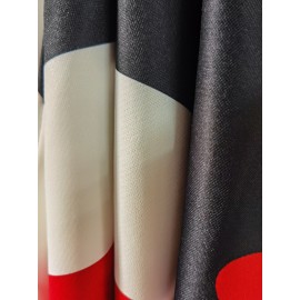 Color Block Trendy Sweatshirt, Men's Casual Graphic Design Slightly Stretch Crew Neck Pullover Sweatshirt For Autumn Winter